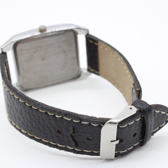 Kendall & James Watch Mens Silver Tone Stainless Steel Classic Square White Dial - Picture 7 of 8